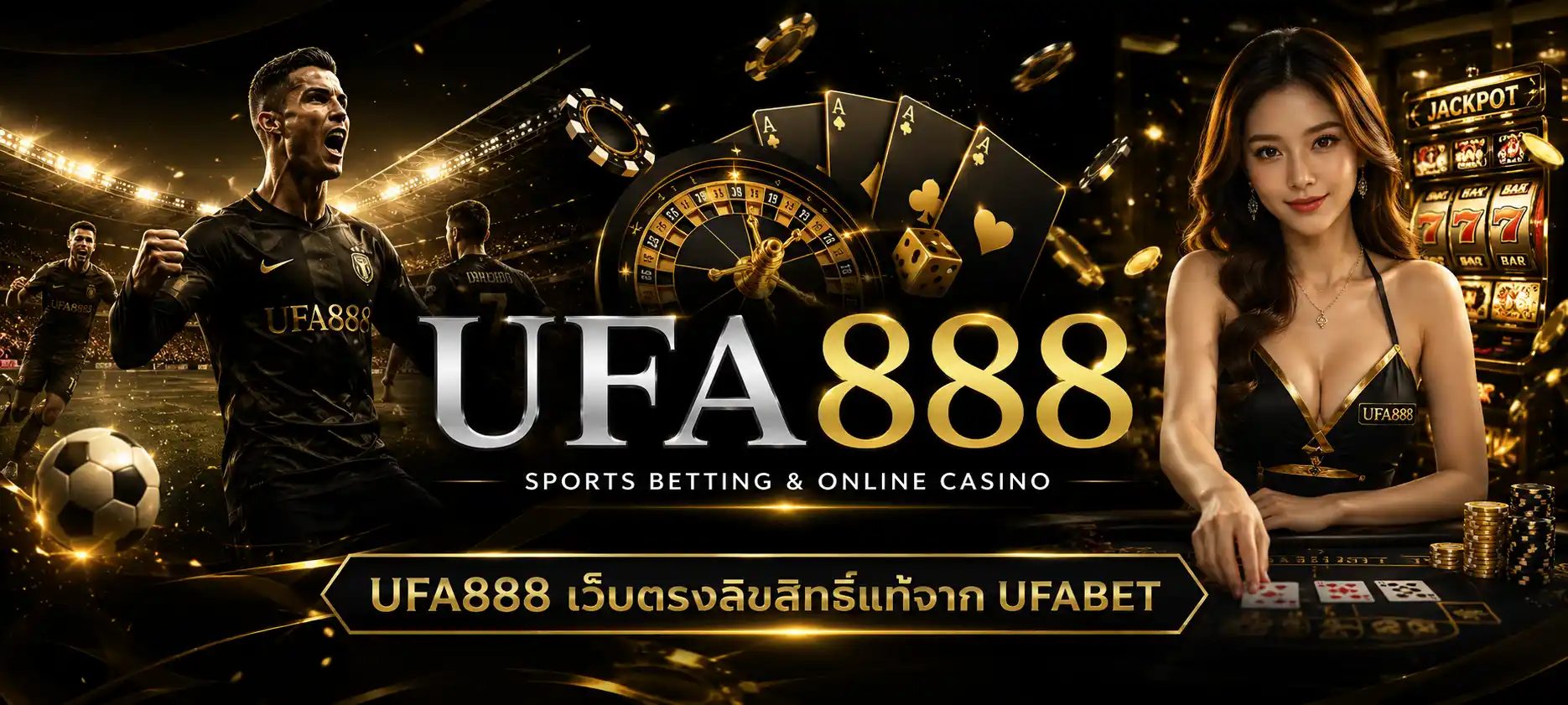 UFA888 เว็บตรงลิขสิทธิ์แท้จาก UFABET บริการแทงบอลออนไลน์ คาสิโนออนไลน์ สล็อต และบาคาร่า